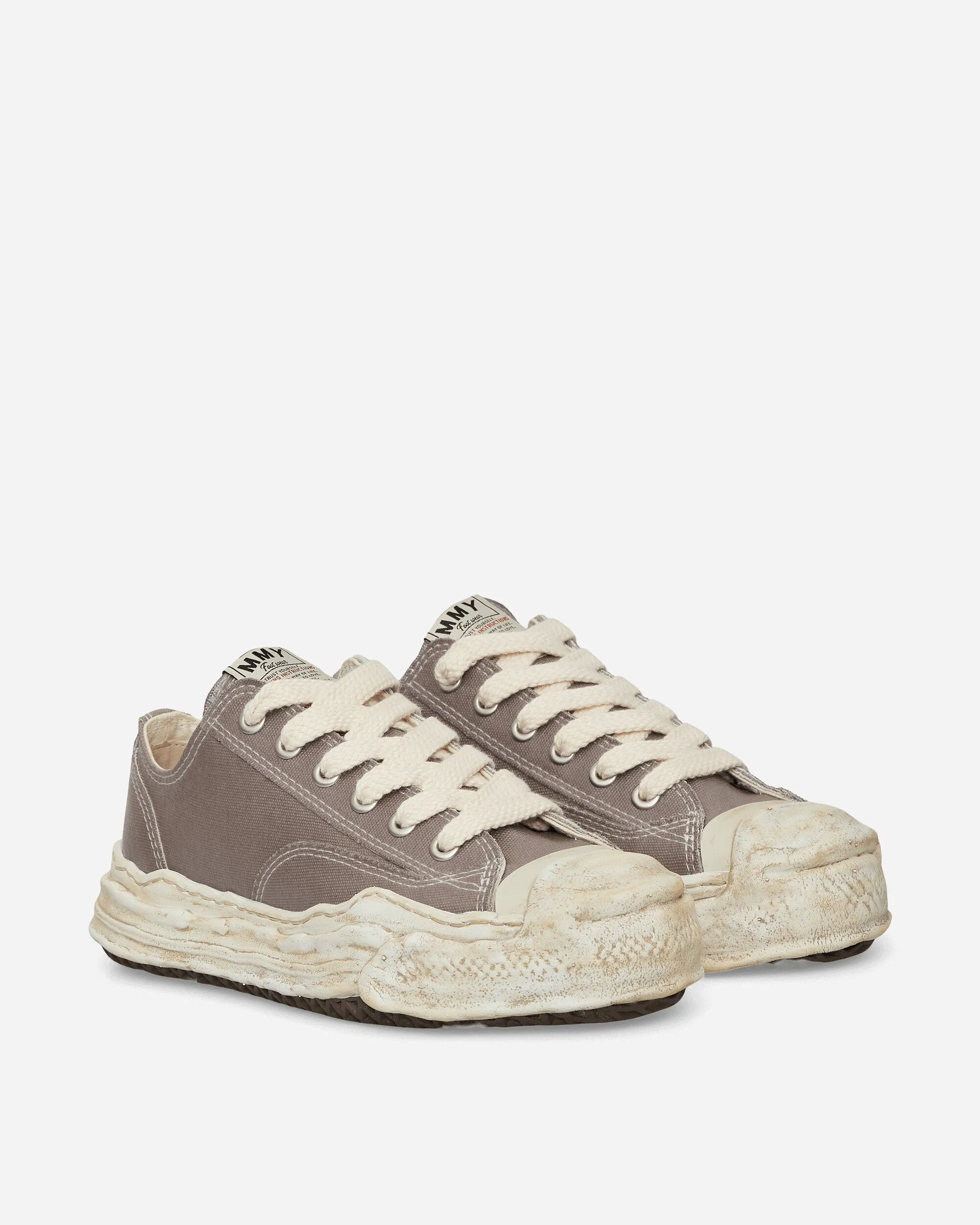 Hank OG Sole Silicon Coating Canvas Low Sneakers Gray Waterproof Option