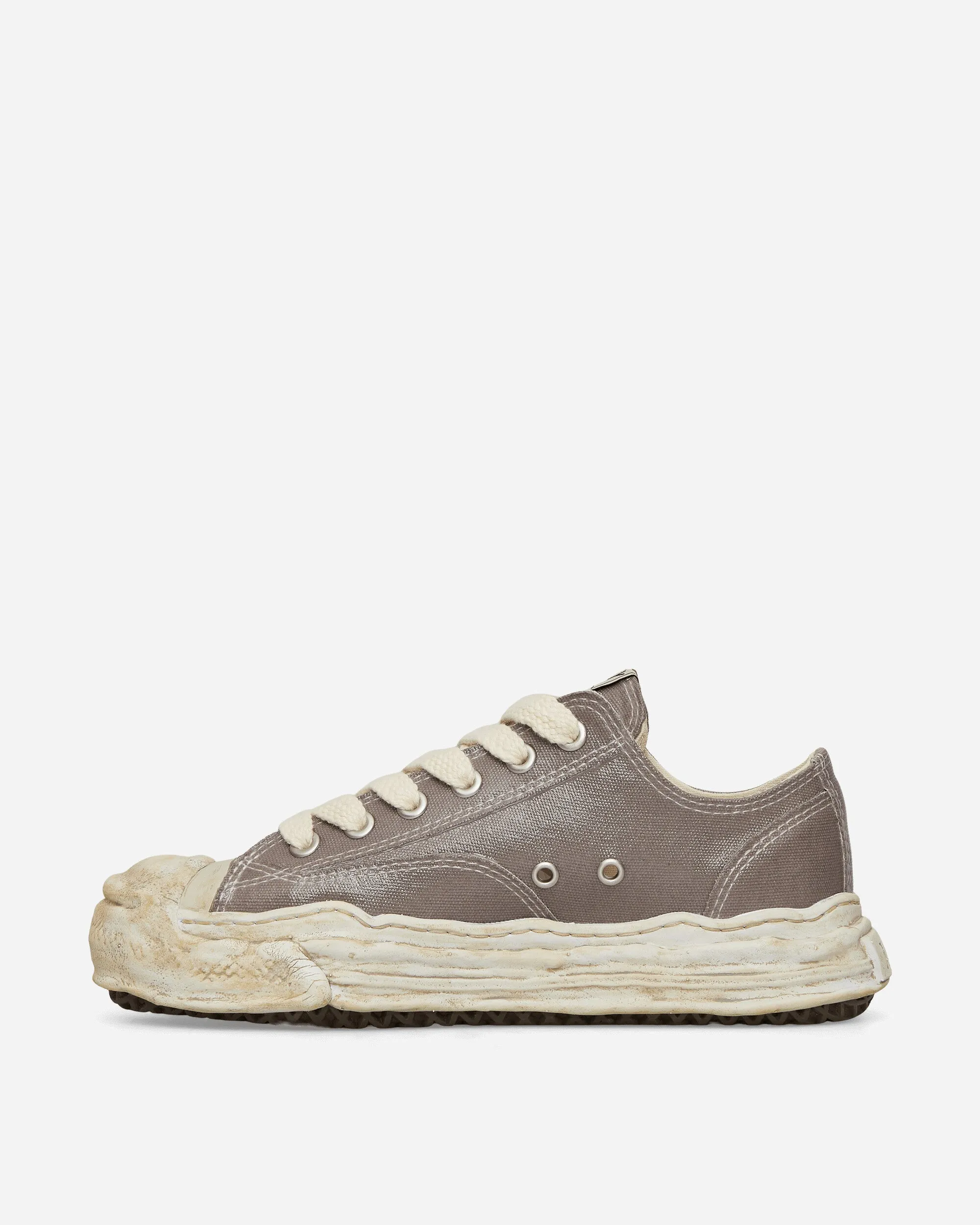 Foam Midsole Hank OG Sole Silicon Coating Canvas Low Sneakers Gray