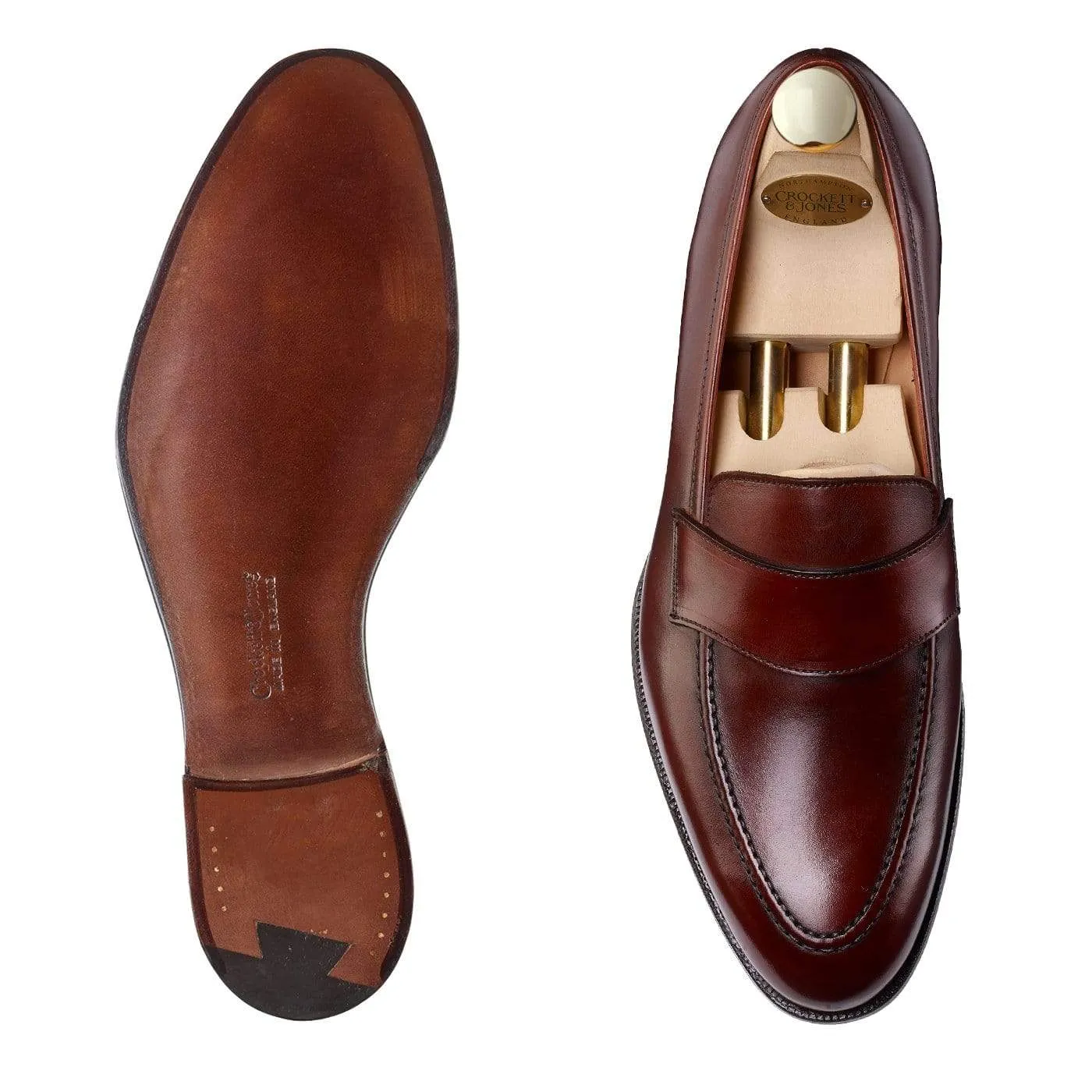Harcourt Chestnut Antique Calf Clean Step Flexible Support
