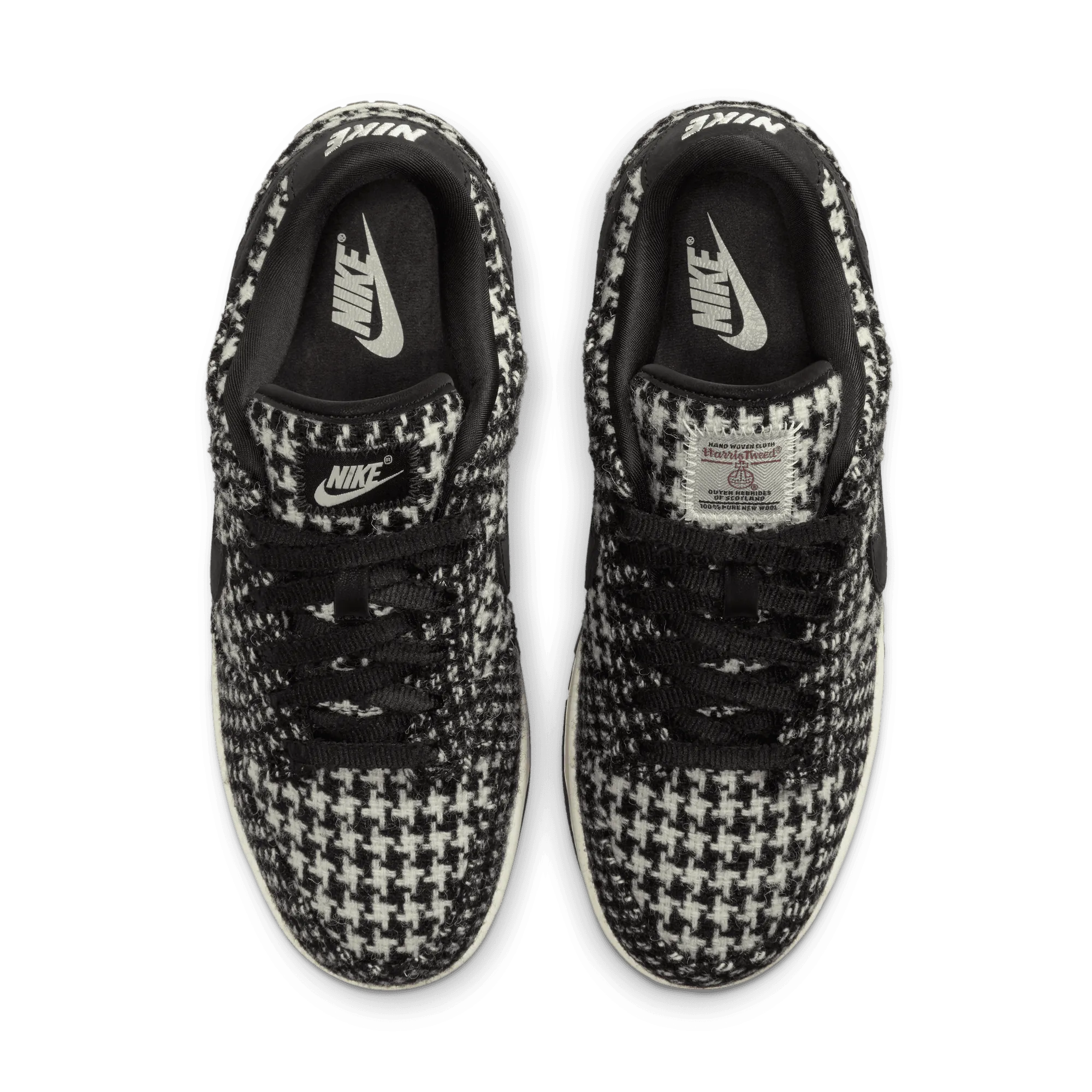 Bacterial Inhibition Heel Lock Technology   Harris Tweed Wmns Dunk Low 'Black Phantom'