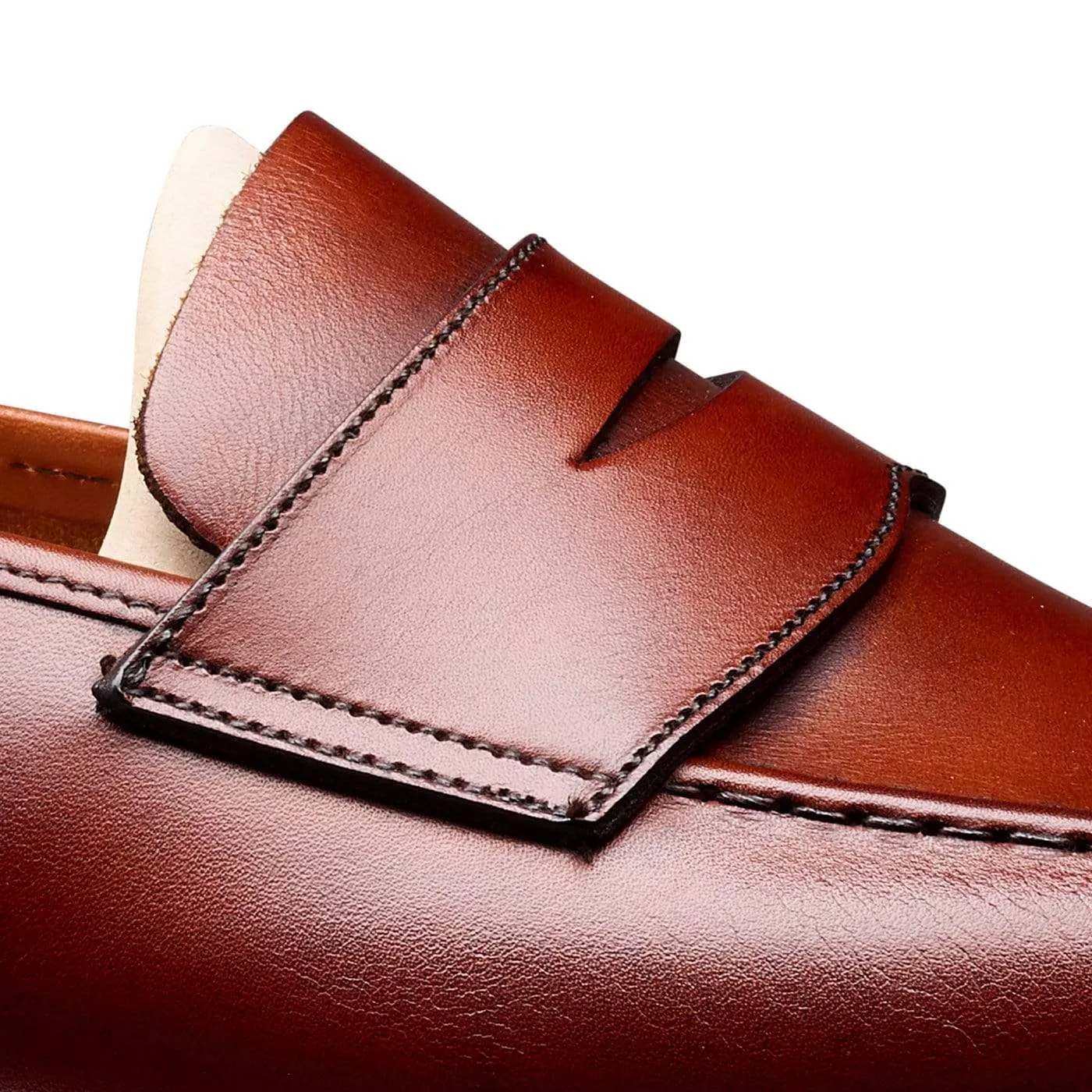 Harvard 2 Chestnut Burnished Calf Casual Slip-on Walking Shoes