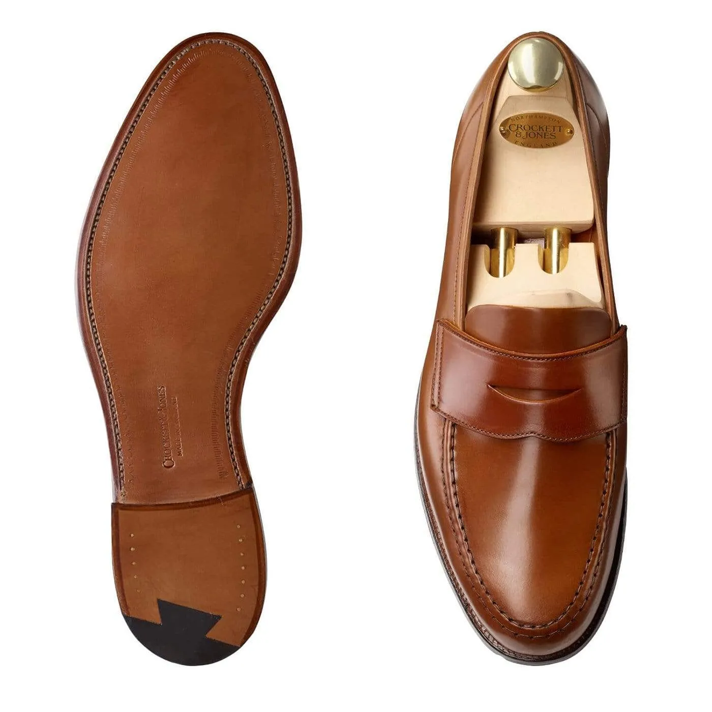 Guard Step Full-Grain Leather Harvard 2 Whisky Cordovan