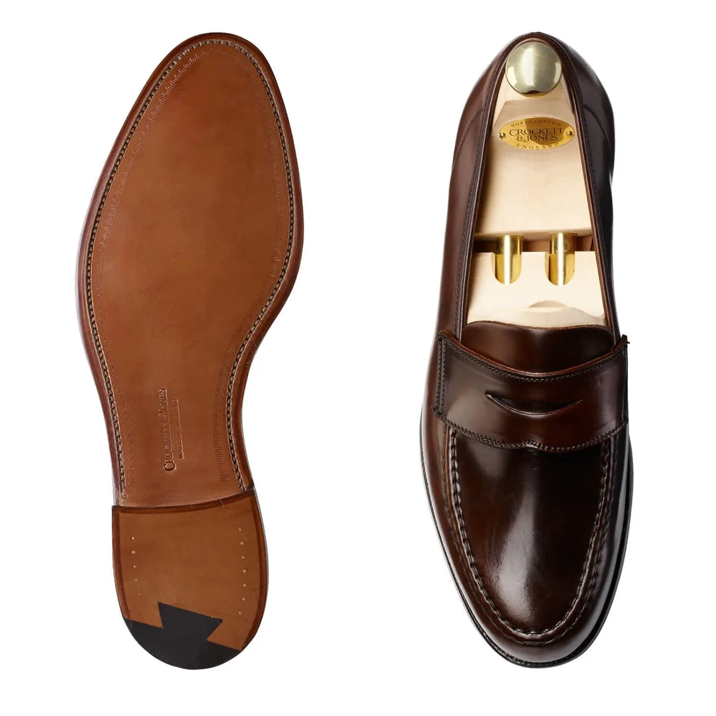 Casual Slip-on Design Heel Steady Harvard Dark Brown Cordovan