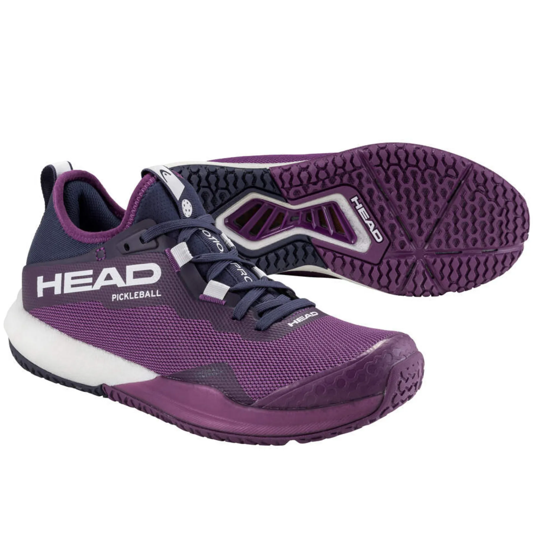 padded insole Head Motion Pro Pickleball Women Shoes - Plum / White