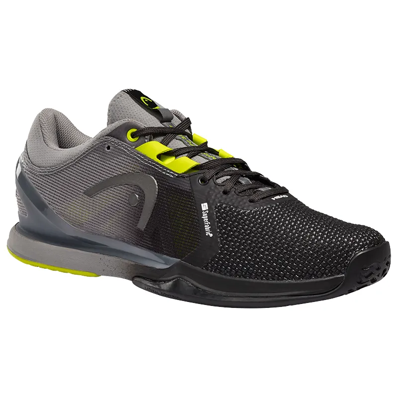 Head Sprint 3.0 SF Tennis Shoes - Black/Yellow Soft Footbed