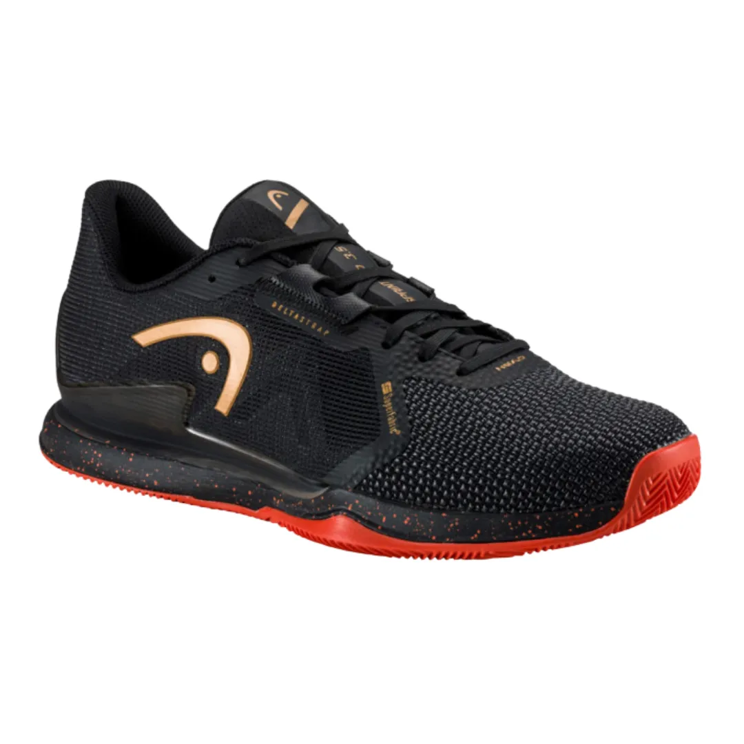 Head Sprint Pro 3.5 SF Clay Men Tennis Shoes - Black/Orange Active Adults Step Cushion