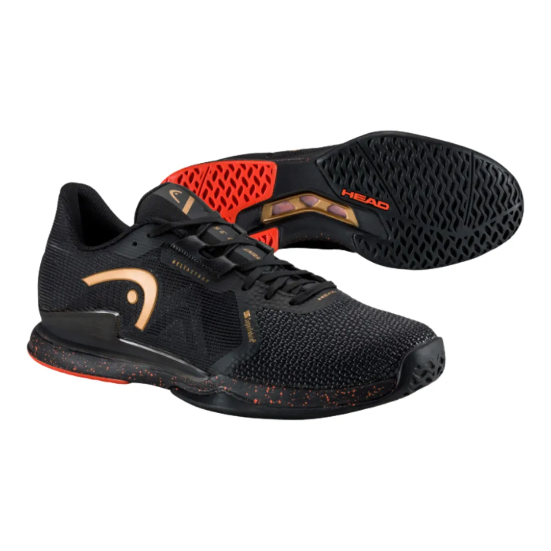 Head Sprint Pro 3.5 SF Court Men Tennis Shoes - Black/Orange Fast Fit