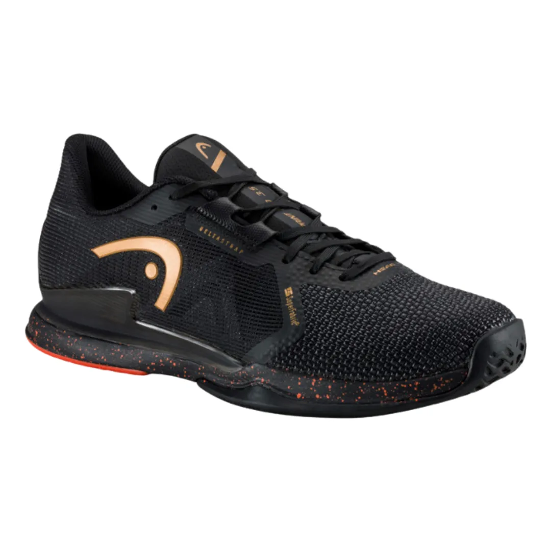 Head Sprint Pro 3.5 SF Court Men Tennis Shoes - Black/Orange Flexible Design Weekend Activity