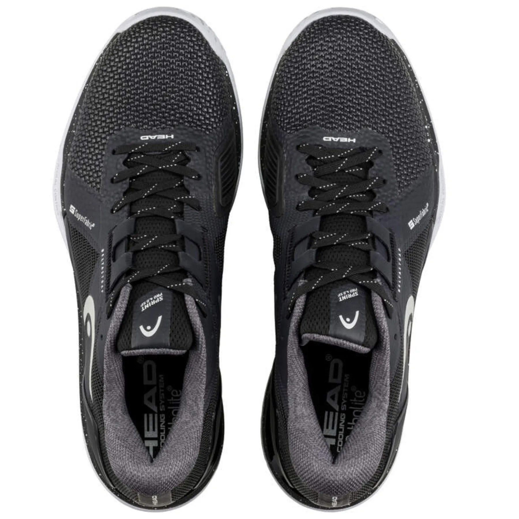 Head Sprint Pro 4.0 SF Men Tennis Shoes BKWH Lightweight Build Moisture wicking