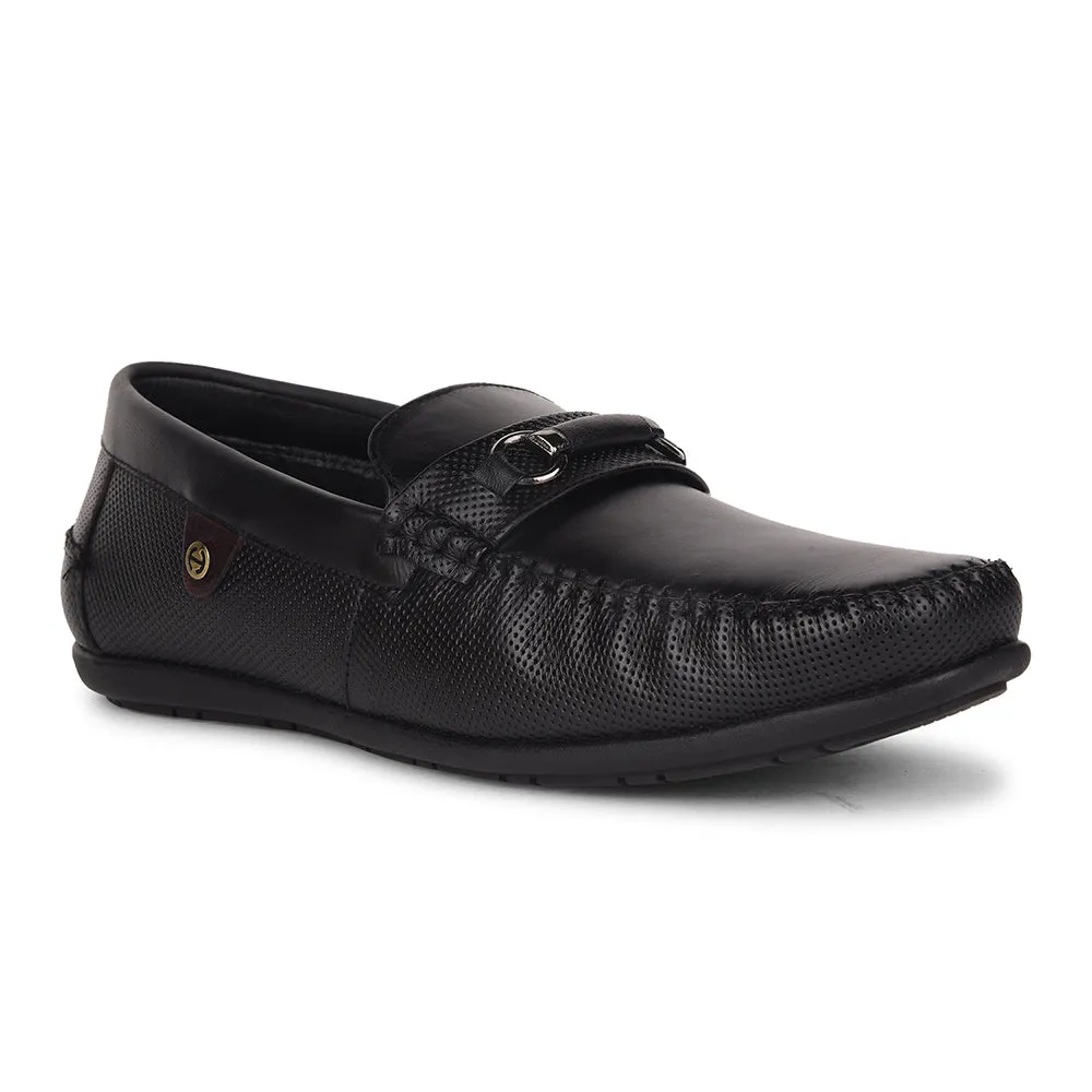 Healers Black Casual Loafers For Men OSL-31 By Liberty Handmade Craft
