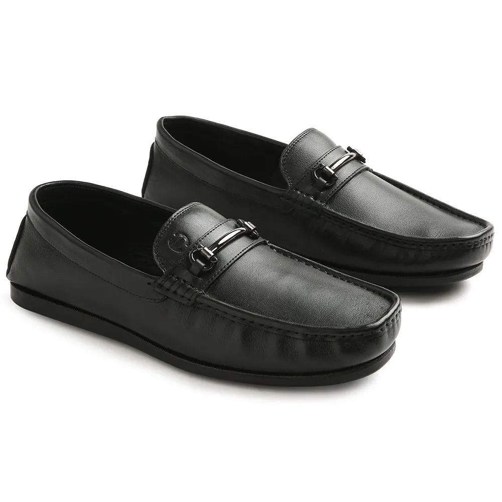 Father Of The Bride ground grip Healers Black Casual Loafers For Men S201-01 By Liberty