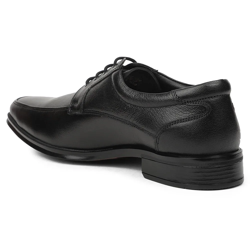 Healers Black Formal Lacing Derby Shoes For Men UDL-9 By Liberty Breathable Comfort Fit All Occasion
