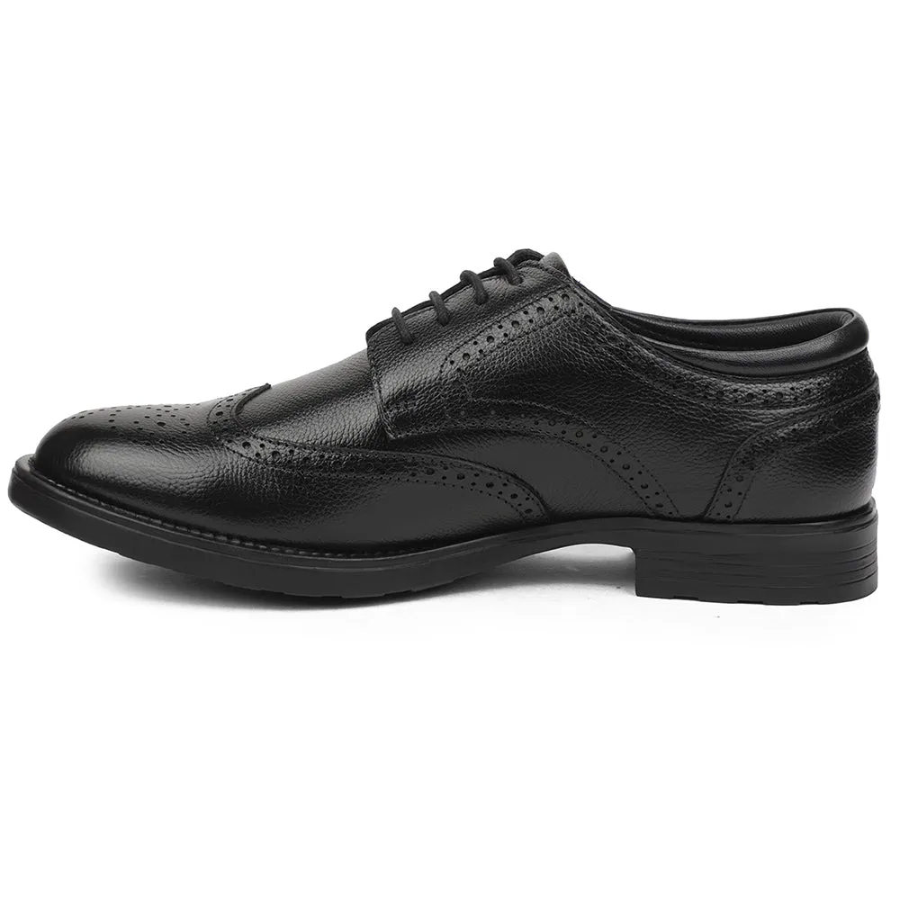 Iconic Oxfords Healers Black Formal Lacing Oxford Shoes For Men UDL-12 By Liberty