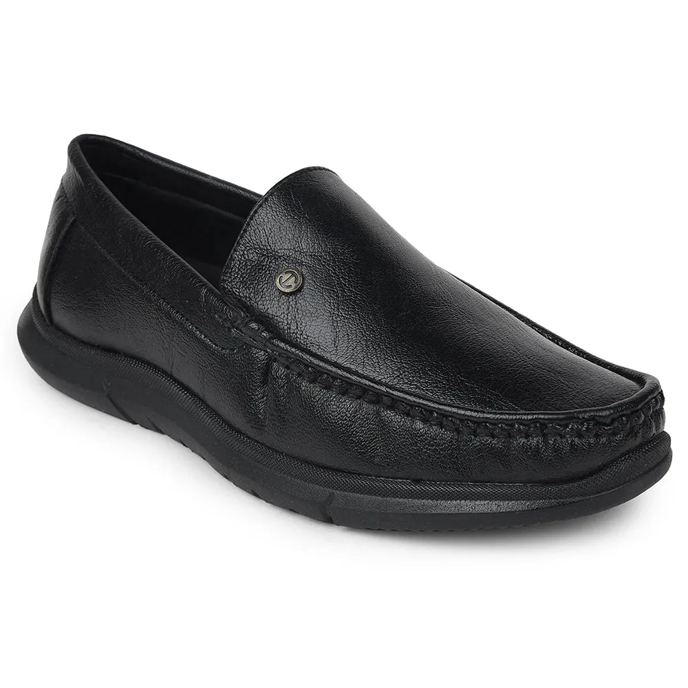 Healers Black Formal Loafers For Mens VSL-3 By Liberty Cool Step