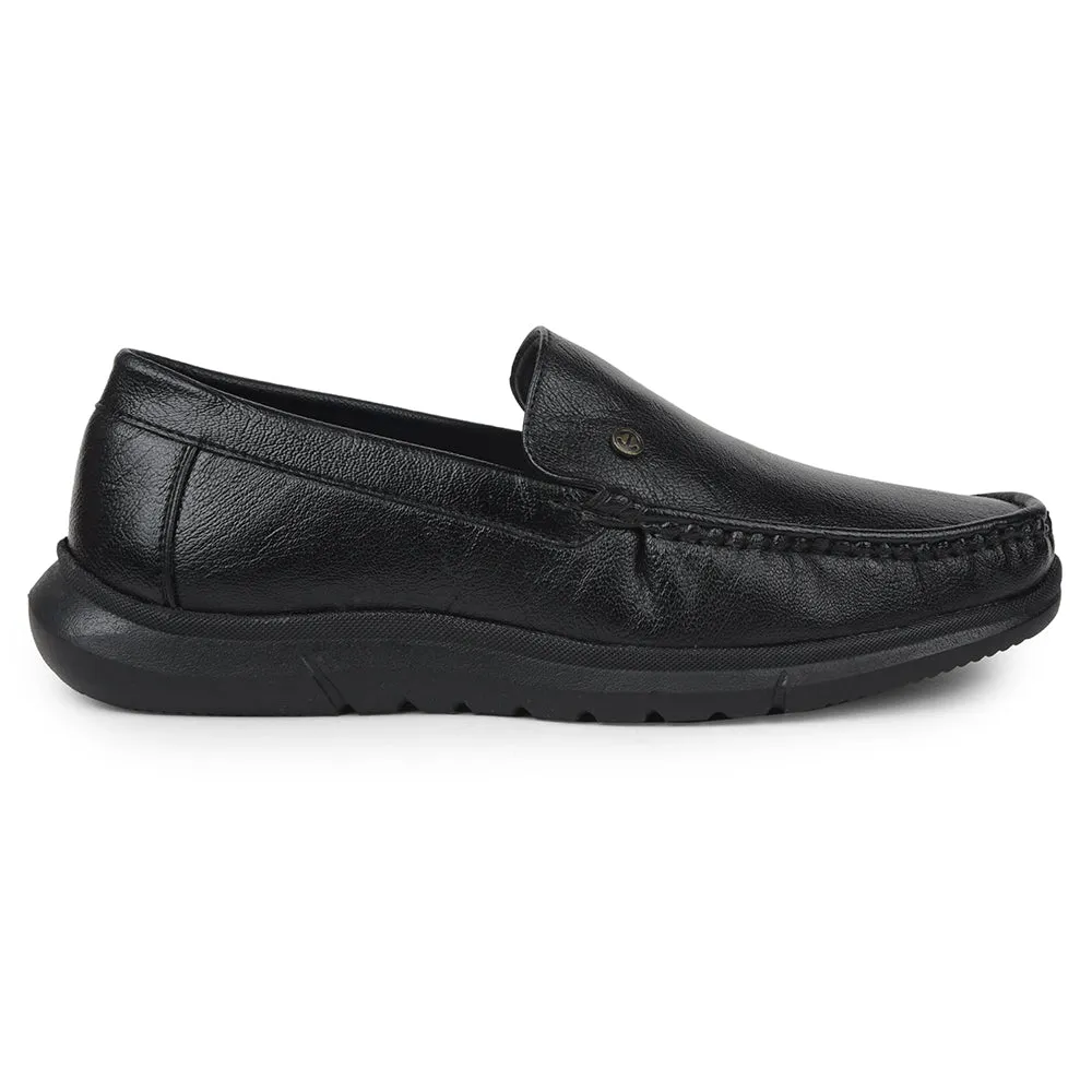 Timeless Design Neat Lane Healers Black Formal Loafers For Mens VSL-3 By Liberty