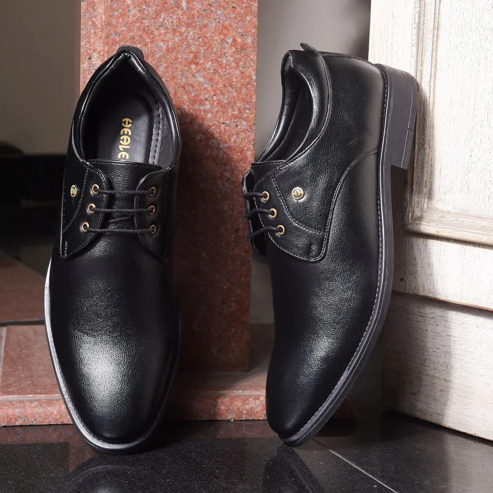 Durable Sole Dress Style Healers By Liberty Mens SAGAR-16 Black Formal Lacing Shoes