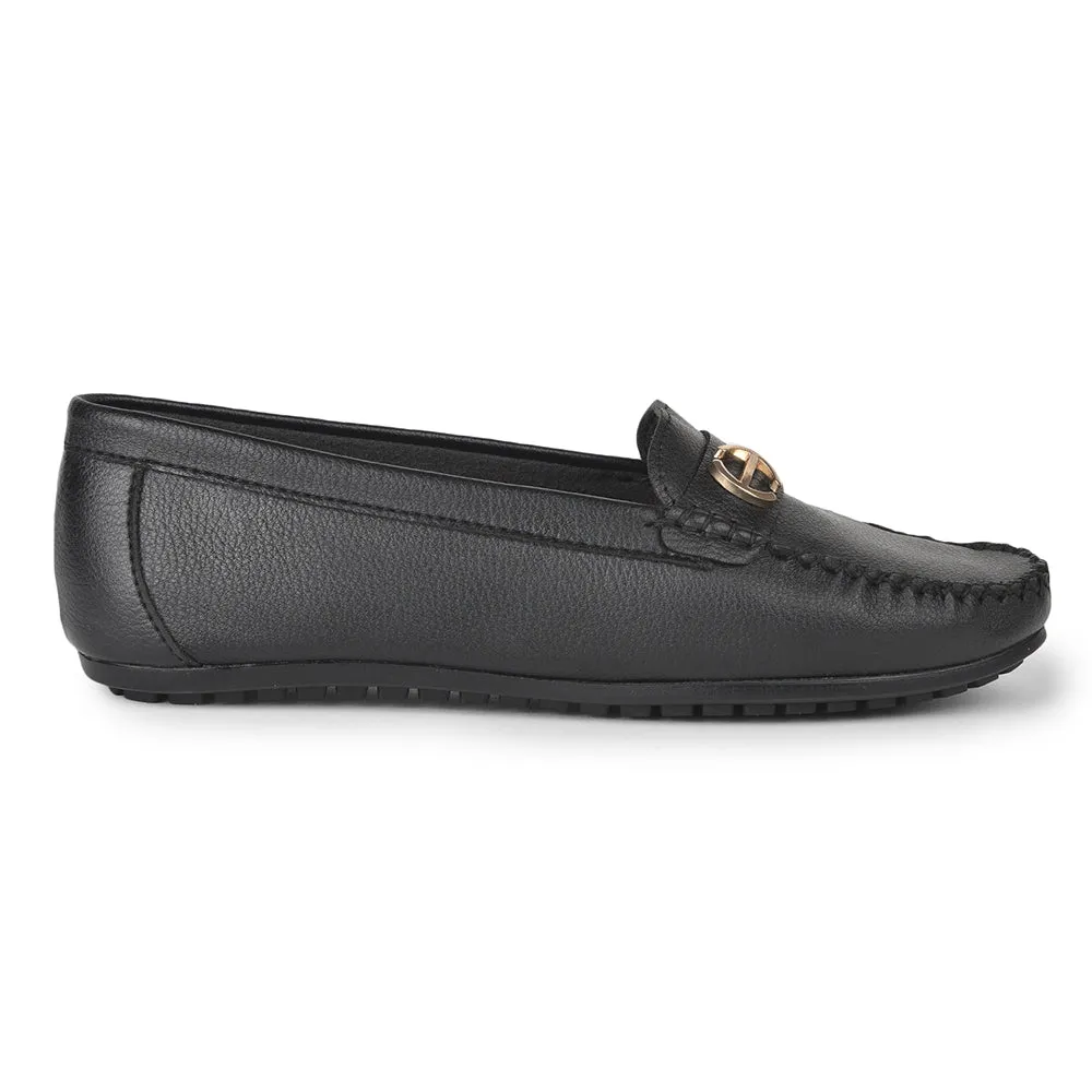 Easy Fit Classic Look Healers Casual Black Loafers For Women GI-SD-301 By Liberty