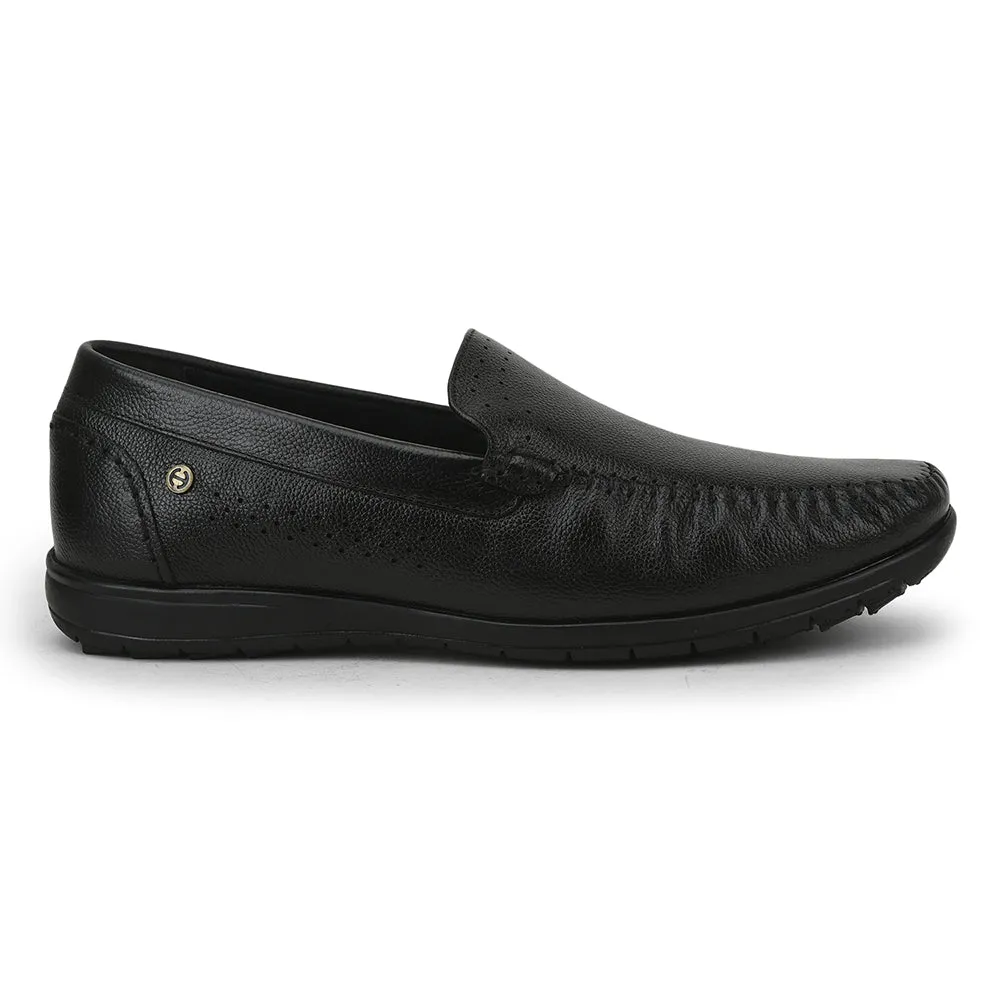 Step Sure Healers Casual Non lacing Loafers Shoes For Men (Black) JPL-271 By Liberty