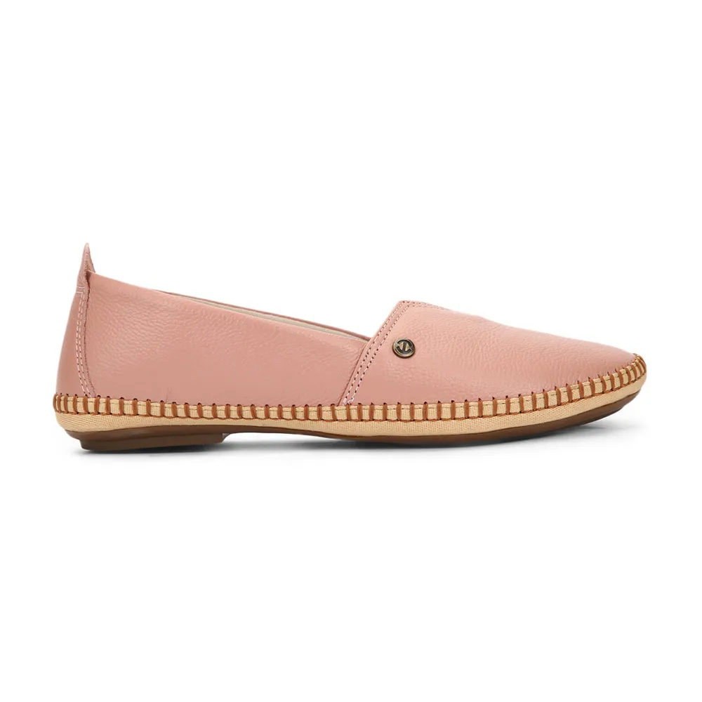 Healers Casual (Peach) Ballerina Shoes For Ladies LARRY-02 By Liberty Flat Even Steps