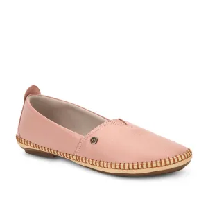 Healers Casual (Peach) Ballerina Shoes For Ladies LARRY-02 By Liberty Light Padding Book Lane