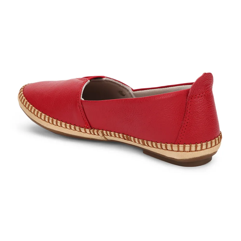 Healers Casual (Red) Ballerina Shoes For Women LARRY-02 By Liberty All Day Wear