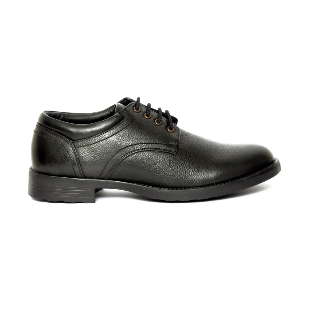 Healers Formal Black Lace-Up Derby Shoes For Men GAS-C17 By Liberty Comfort Grip Smooth Comfort Fit