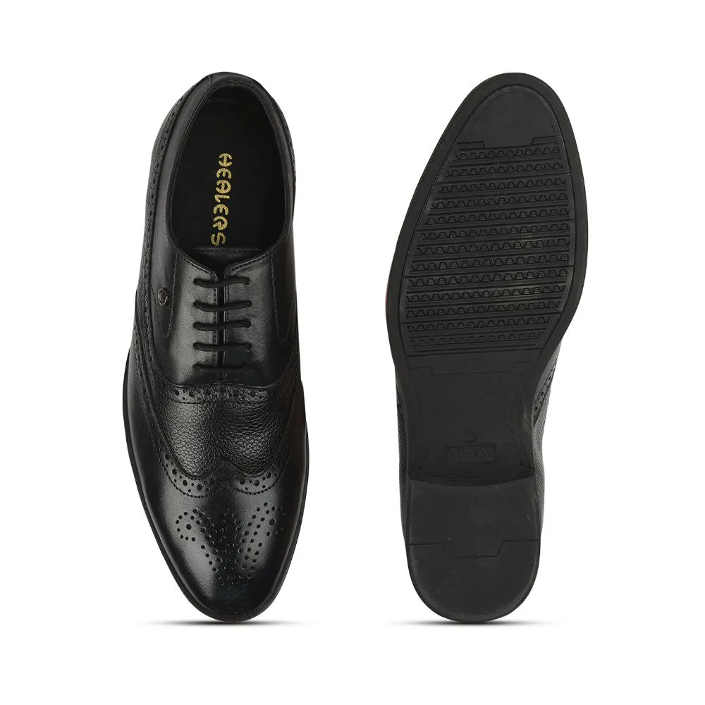 Healers Formal Black Lacing Brogue Shoes For Men AV-20 By Liberty Comfort Step On Timeless Fashion