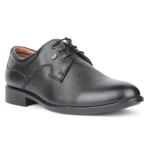 Healers Formal Black Lacing Derby Shoes For Men S201-05 By Liberty Smooth Tread