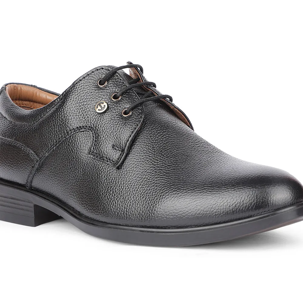 Healers Formal Black Lacing Derby Shoes For Men S201-05 By Liberty Flexible Formal Fit Sturdy Look