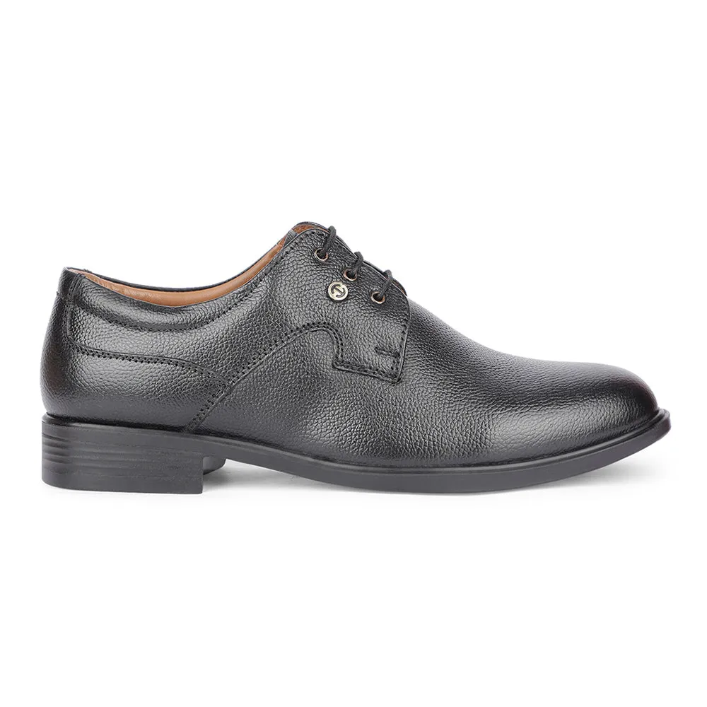 Healers Formal Black Lacing Derby Shoes For Men S201-05 By Liberty Soft Touch Smart Comfort