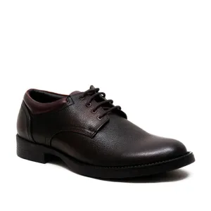 Healers Formal Brown Lace-Up Derby Shoes For Men GAS-C17 By Liberty Premium Quality Breathable Office Fit
