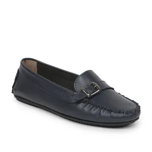 Healers Navy Blue Casual Loafers For Women GI-SML-01 By Liberty Street Glide Shock   Absorbing