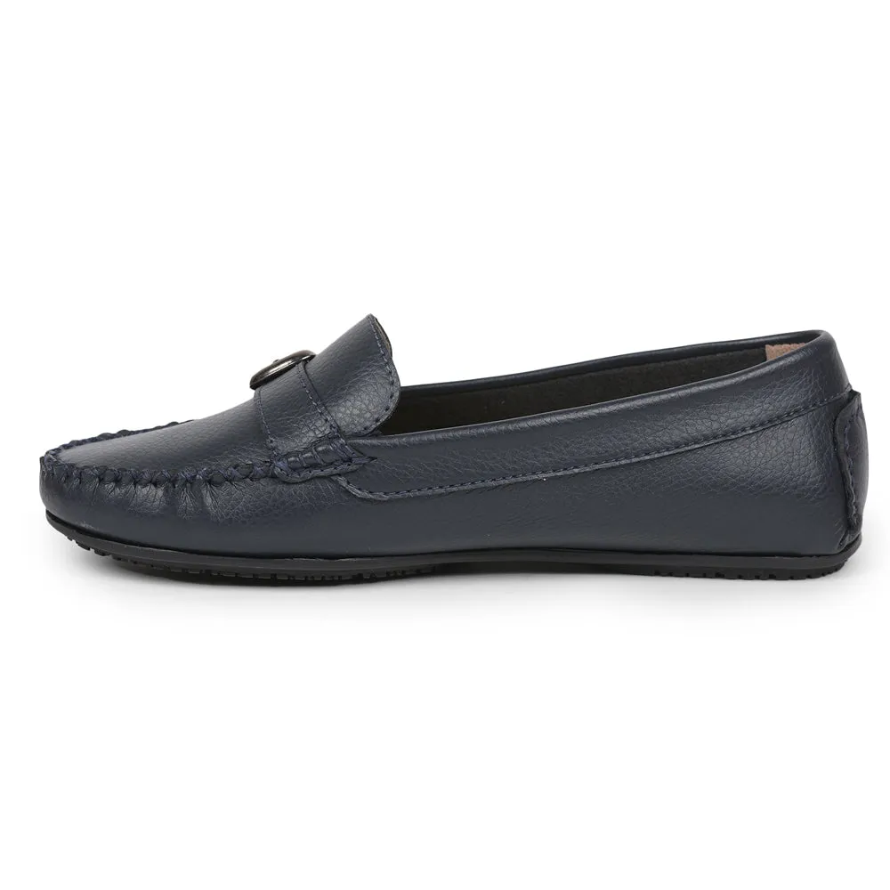 Healers Navy Blue Casual Loafers For Women GI-SML-01 By Liberty Comfy Breeze Street Firm