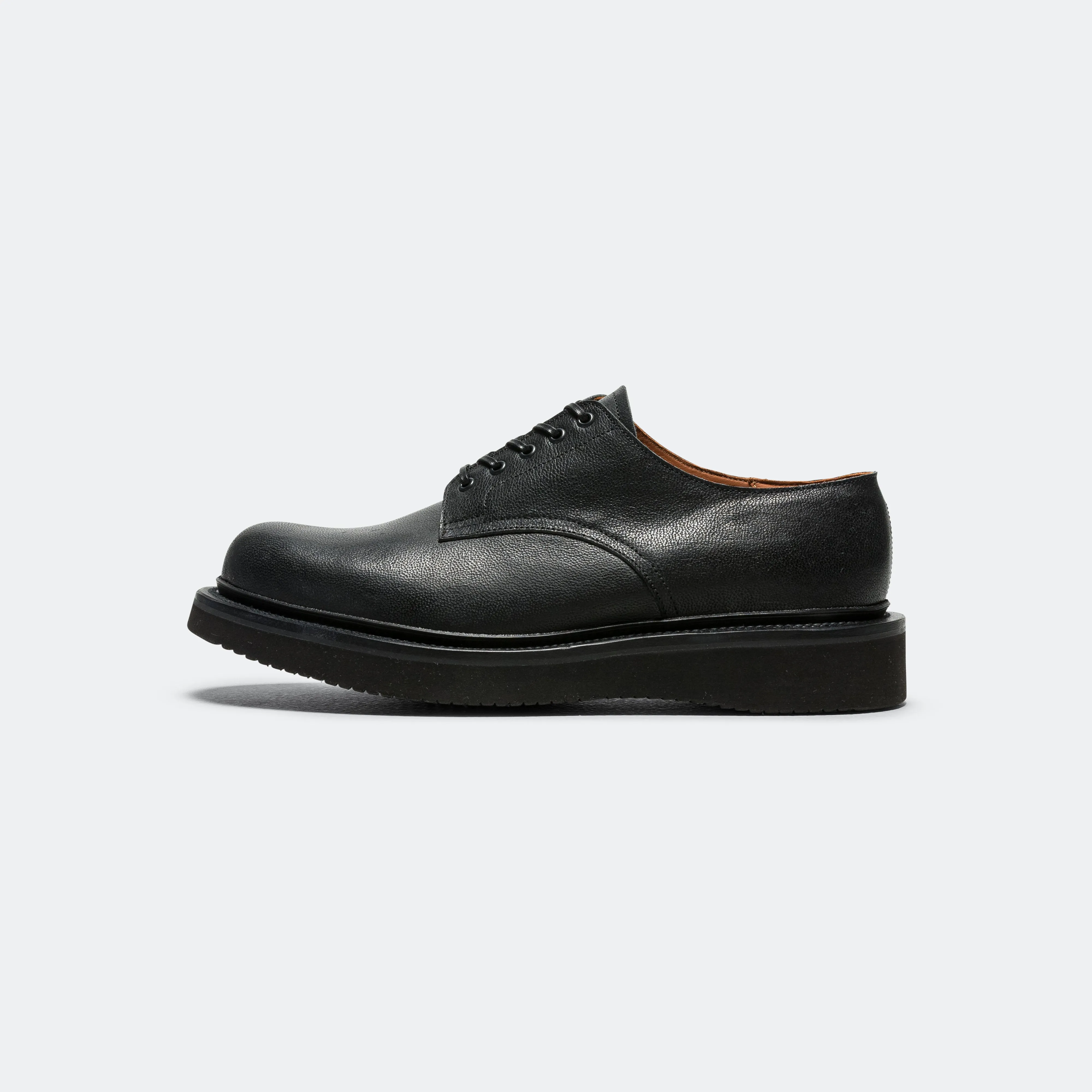 Maximum touch rubber Rockland Blucher by UP THERE - Waxed Camel Nero