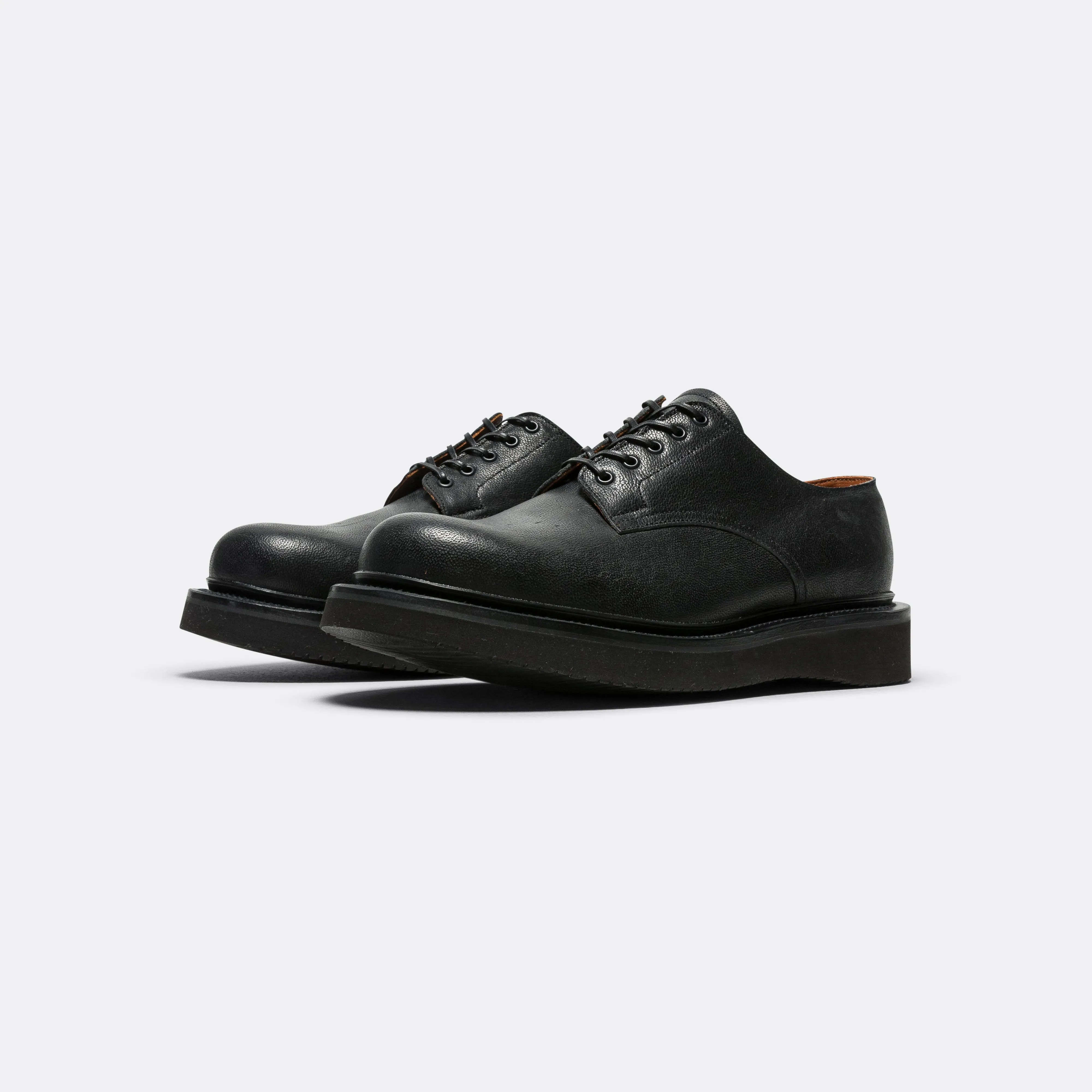 Rockland Blucher by UP THERE - Waxed Camel Nero Precision Bonded Overlays