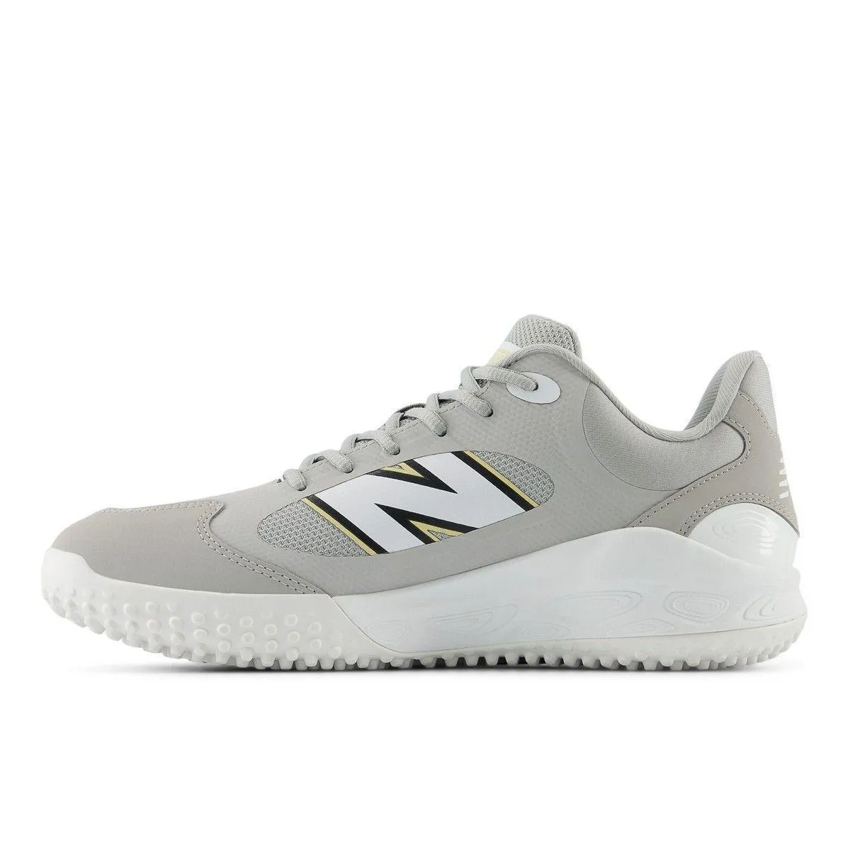 synthetic material New Balance Men's Fresh Foam 3000 v7 Turf Baseball Shoes - Grey Raincloud - T3000TG7