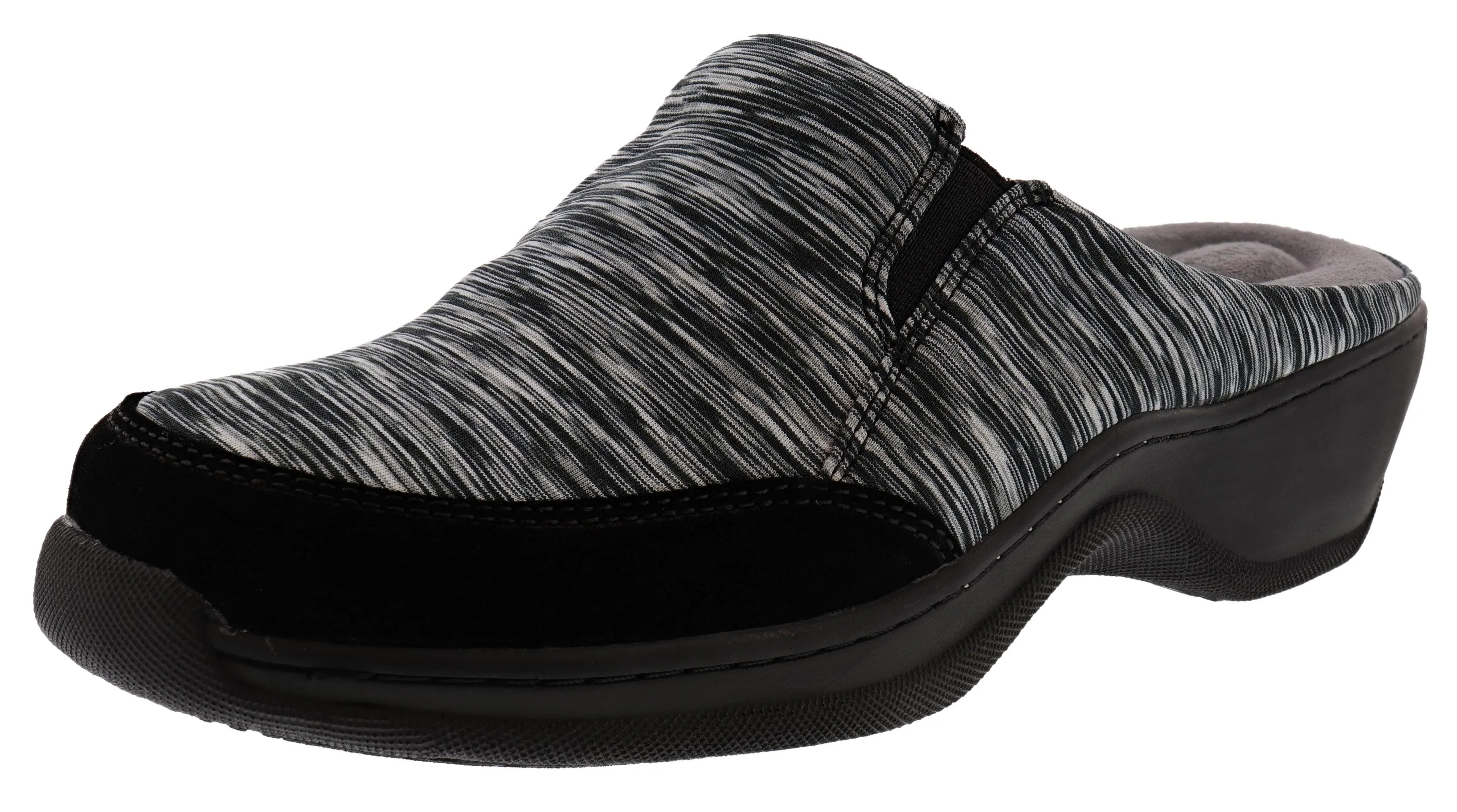 Softwalk Women's 2E Wide Width Slip On Clogs Buckle Design