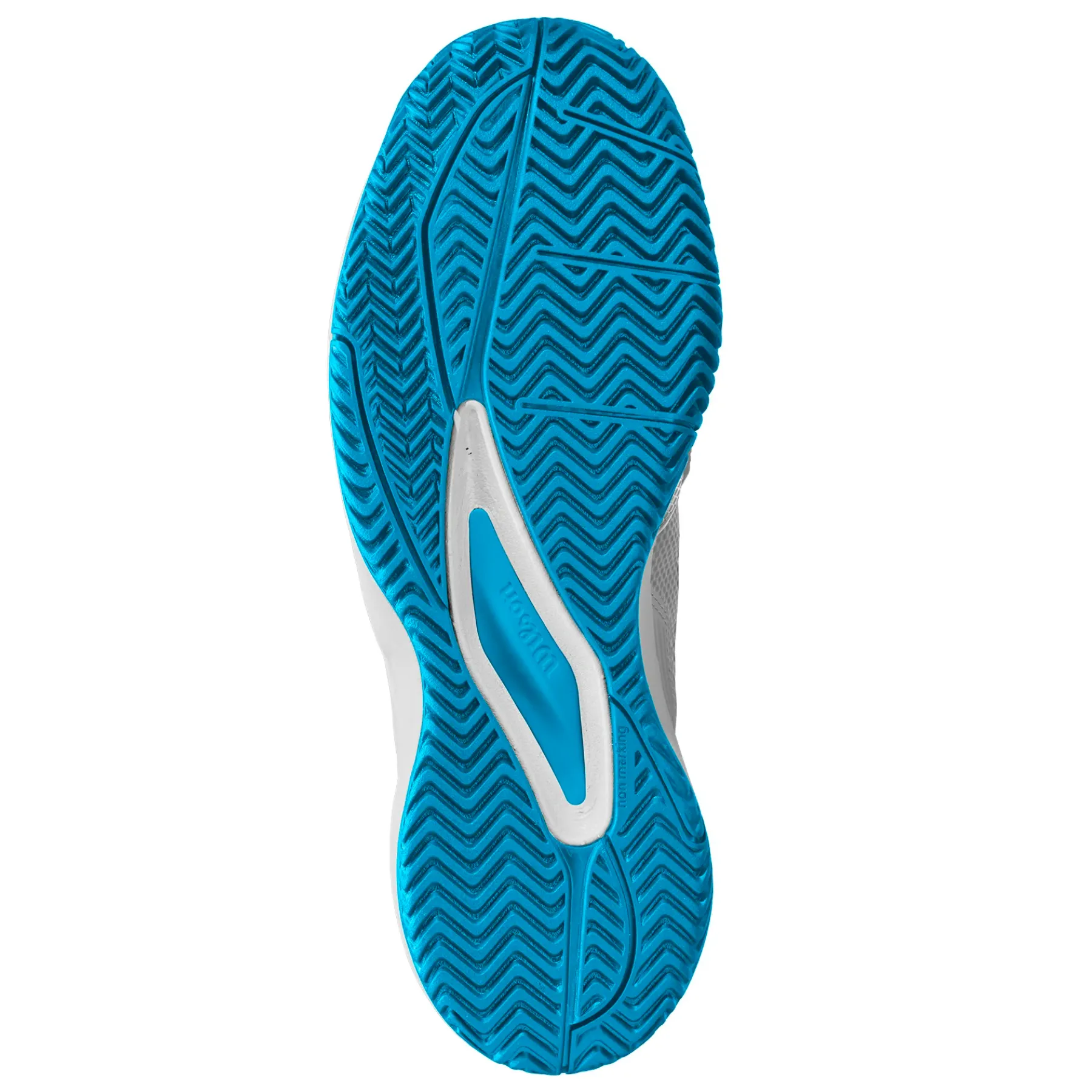 Wilson RUSH PRO ACE OZ Tennis Shoes - White/White/ Atomic Blue All weather Performance Sole