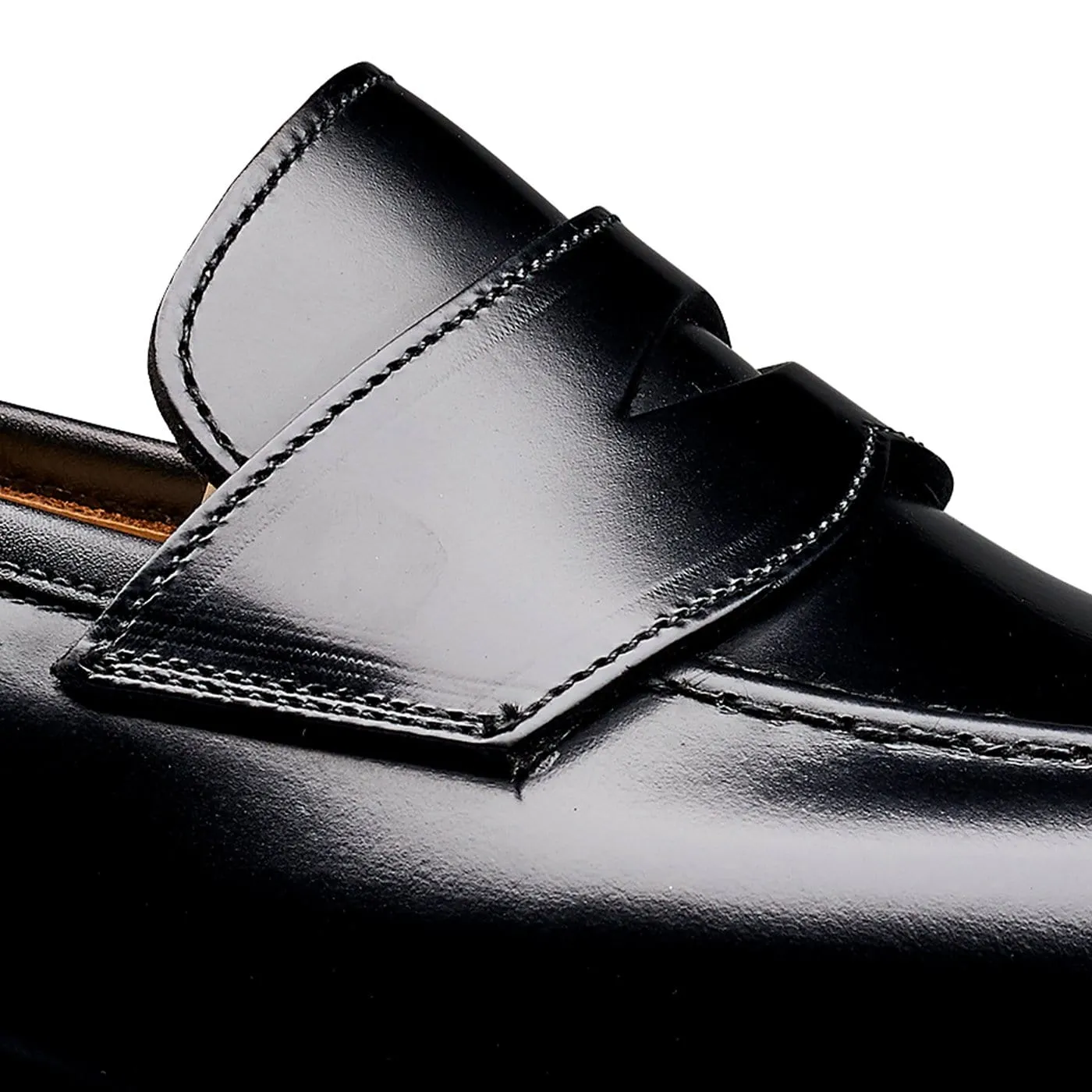 Synthetic Smooth Henley 3 Black Cavalry Calf