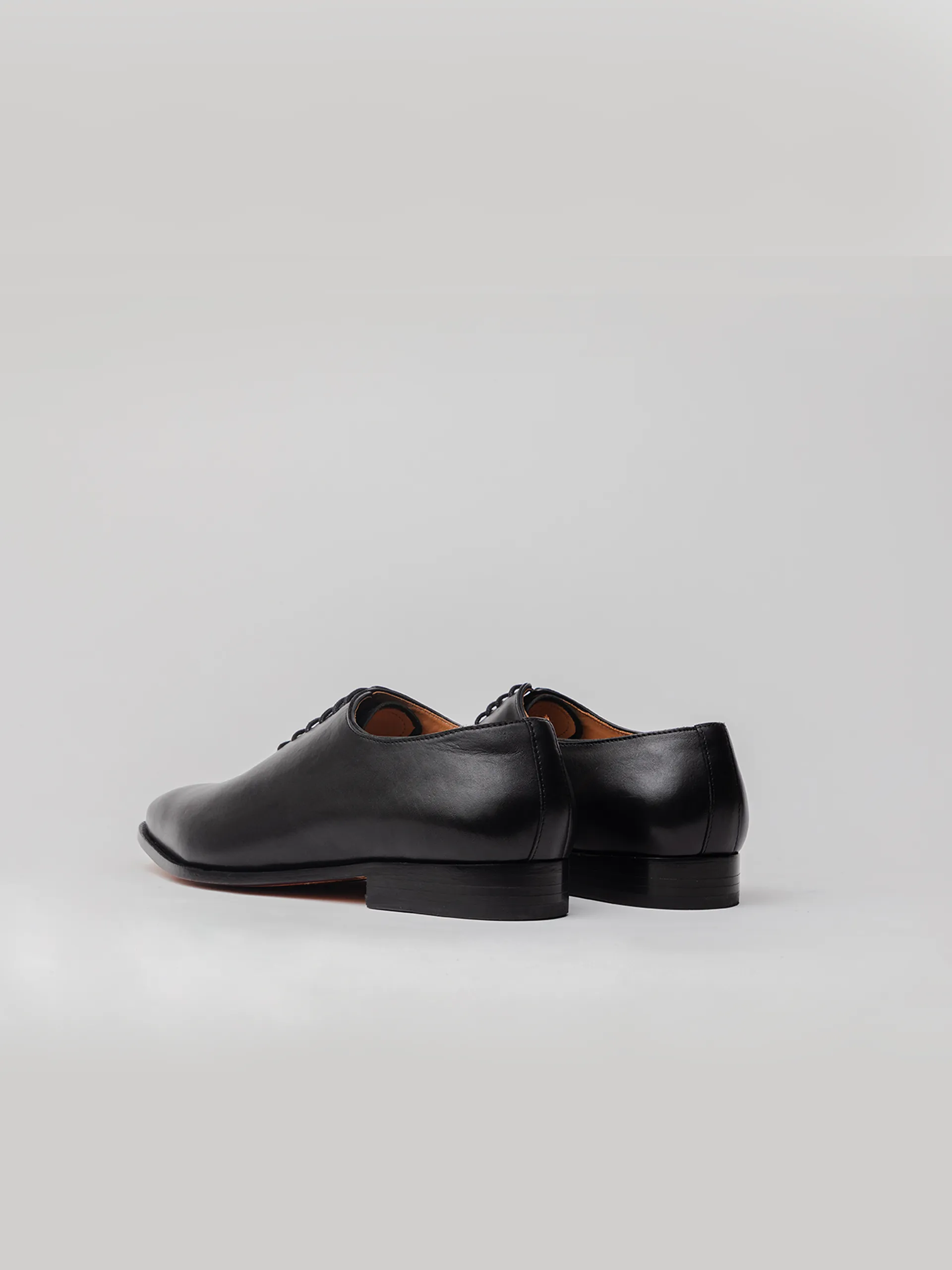 Stylish Leather Step Henry Oxford - Black