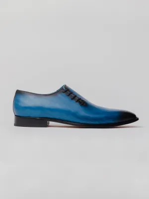 Henry Oxford - Blue Patina Suede Touch