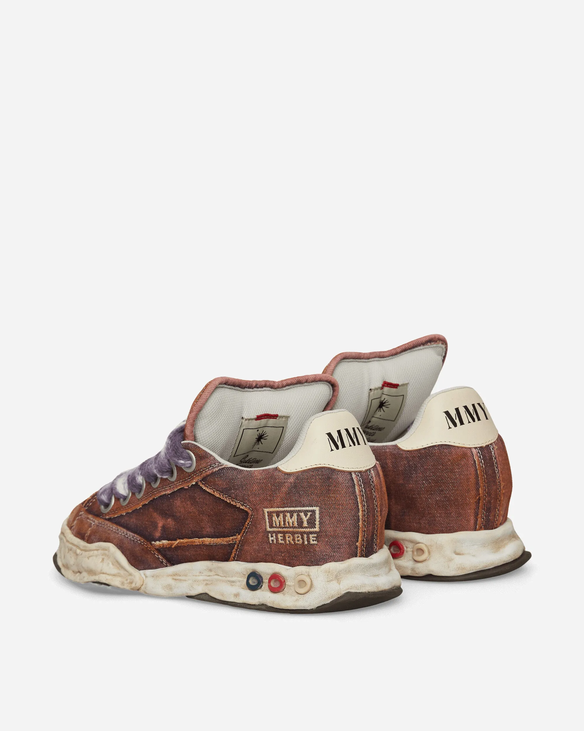 Herbie OG Sole Puffer Canvas Low Sneakers Purple Slip-Resistant Shoes Morning Pace