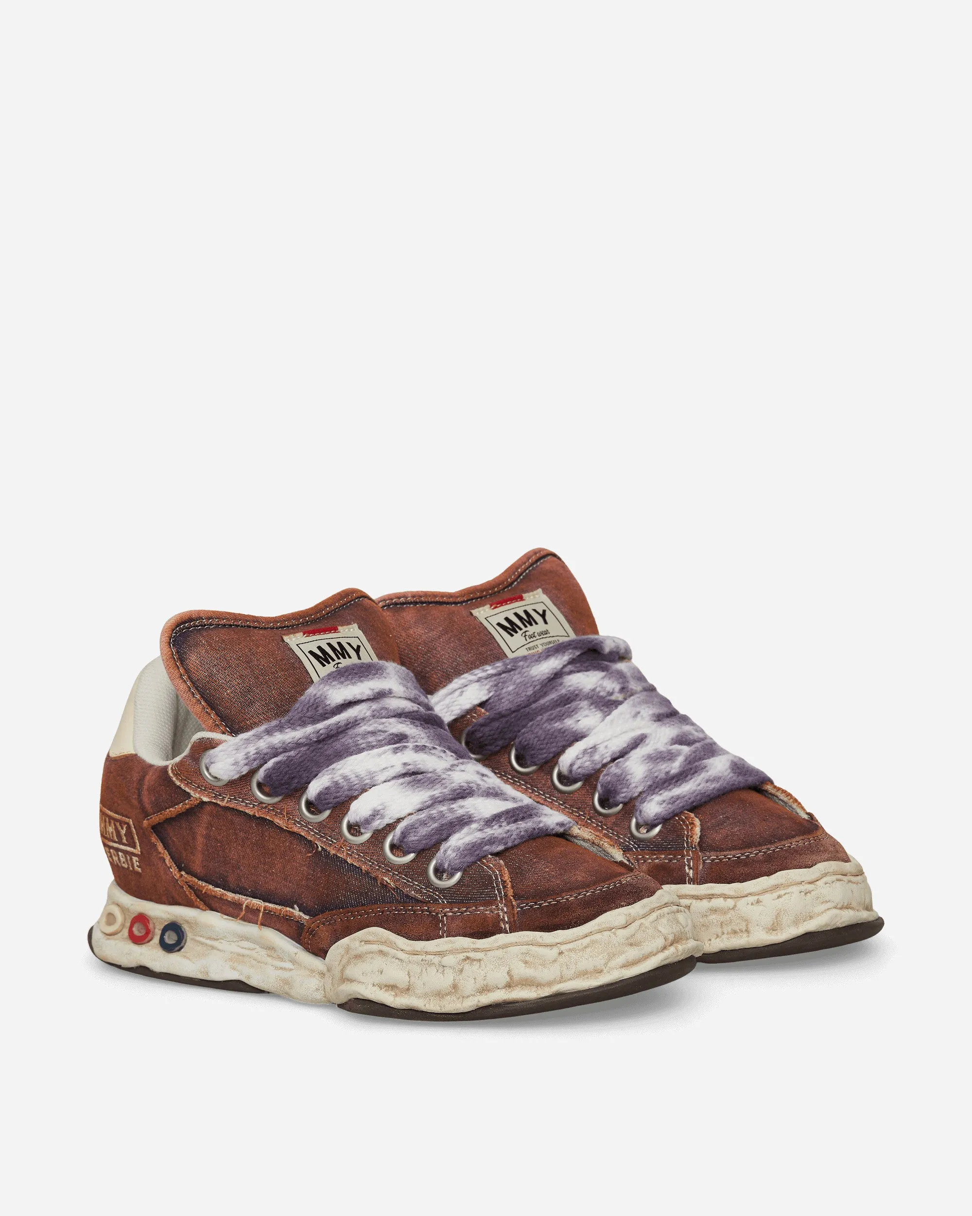 Herbie OG Sole Puffer Canvas Low Sneakers Purple Soft Soles Green Leaf