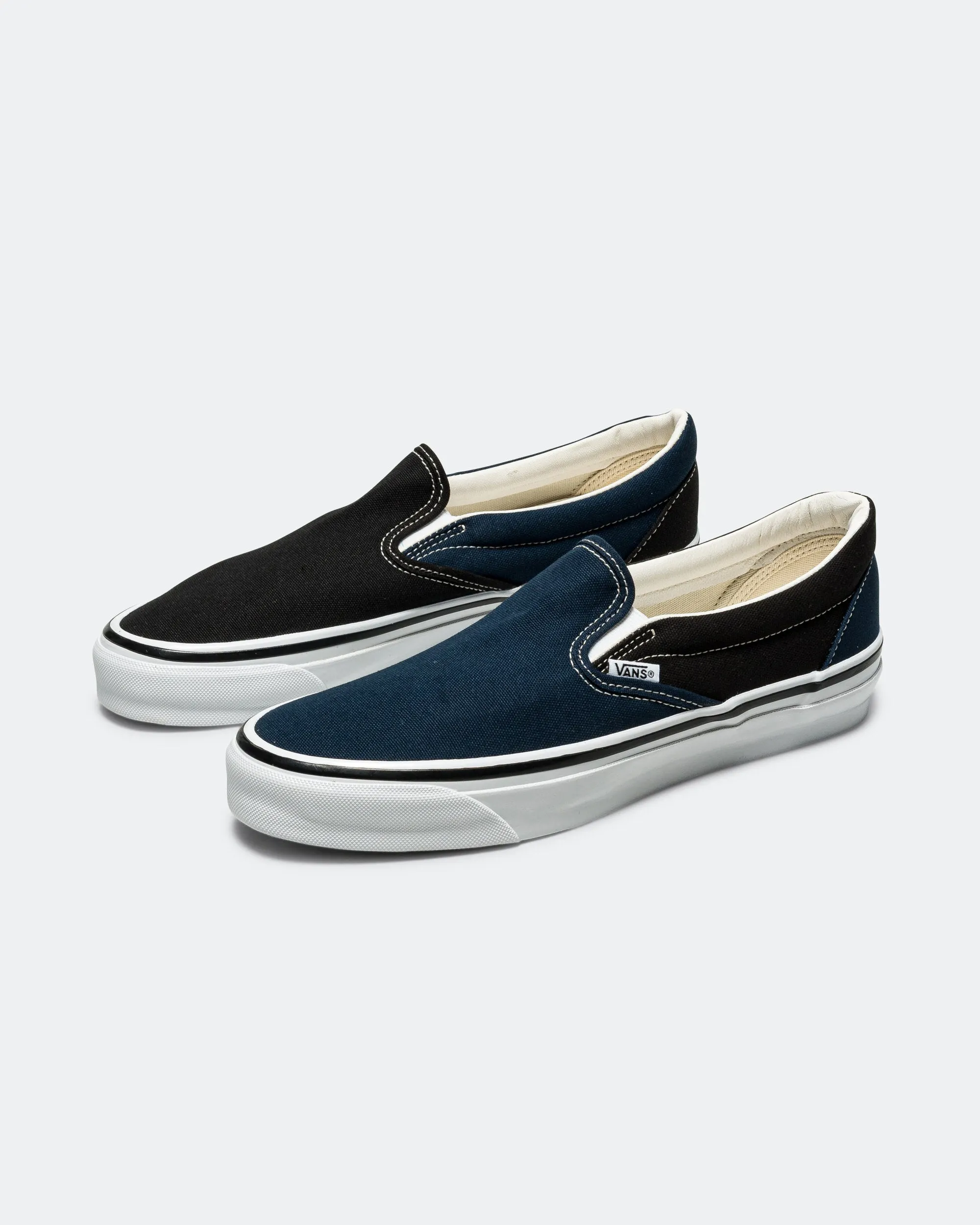 OTW Classic Slip-On 98 x Engineered Garments - Black/Navy Quick Form Multi Directional Flex Grooves