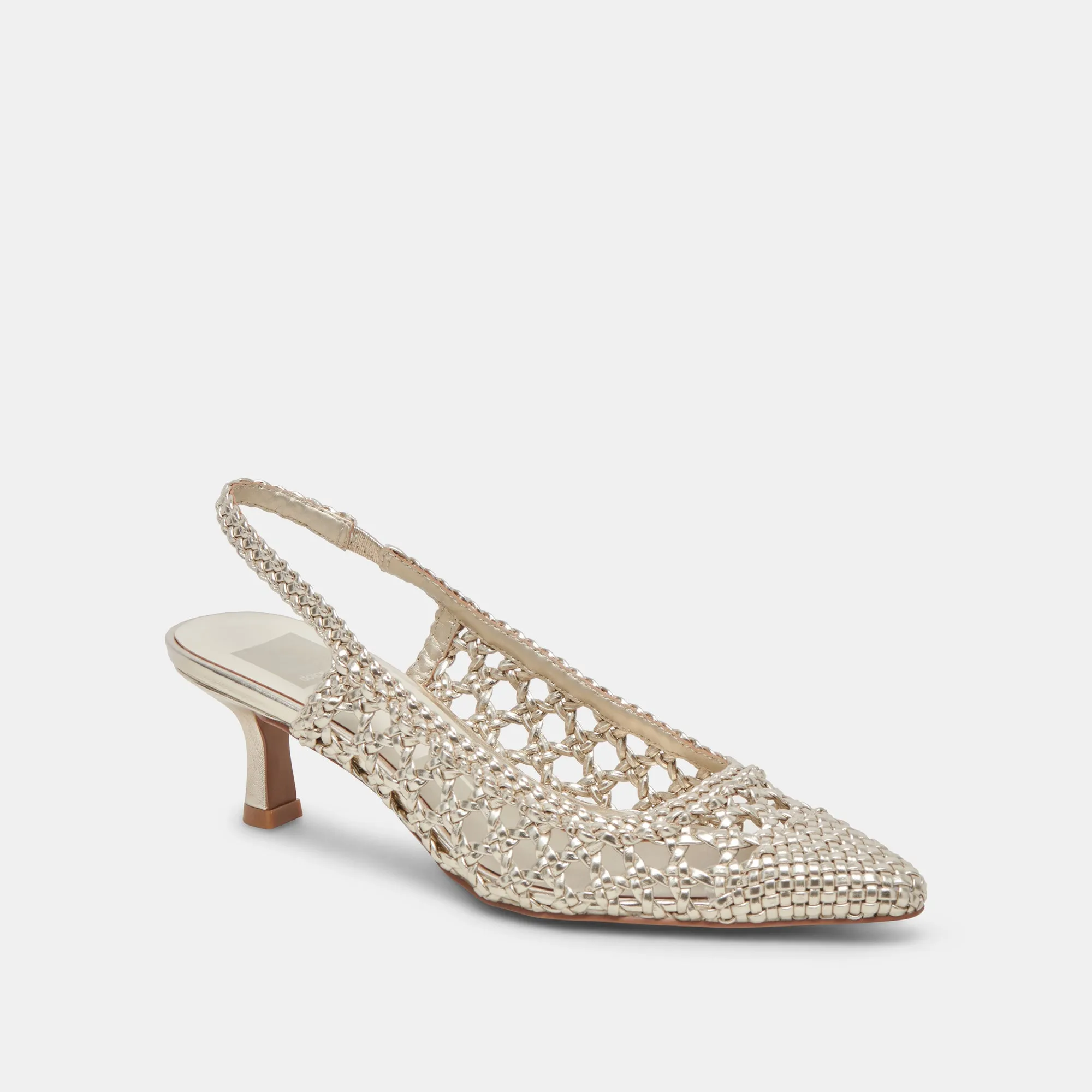OLYMPA HEELS LIGHT GOLD METALLIC STELLA Stable Structure Good elasticity