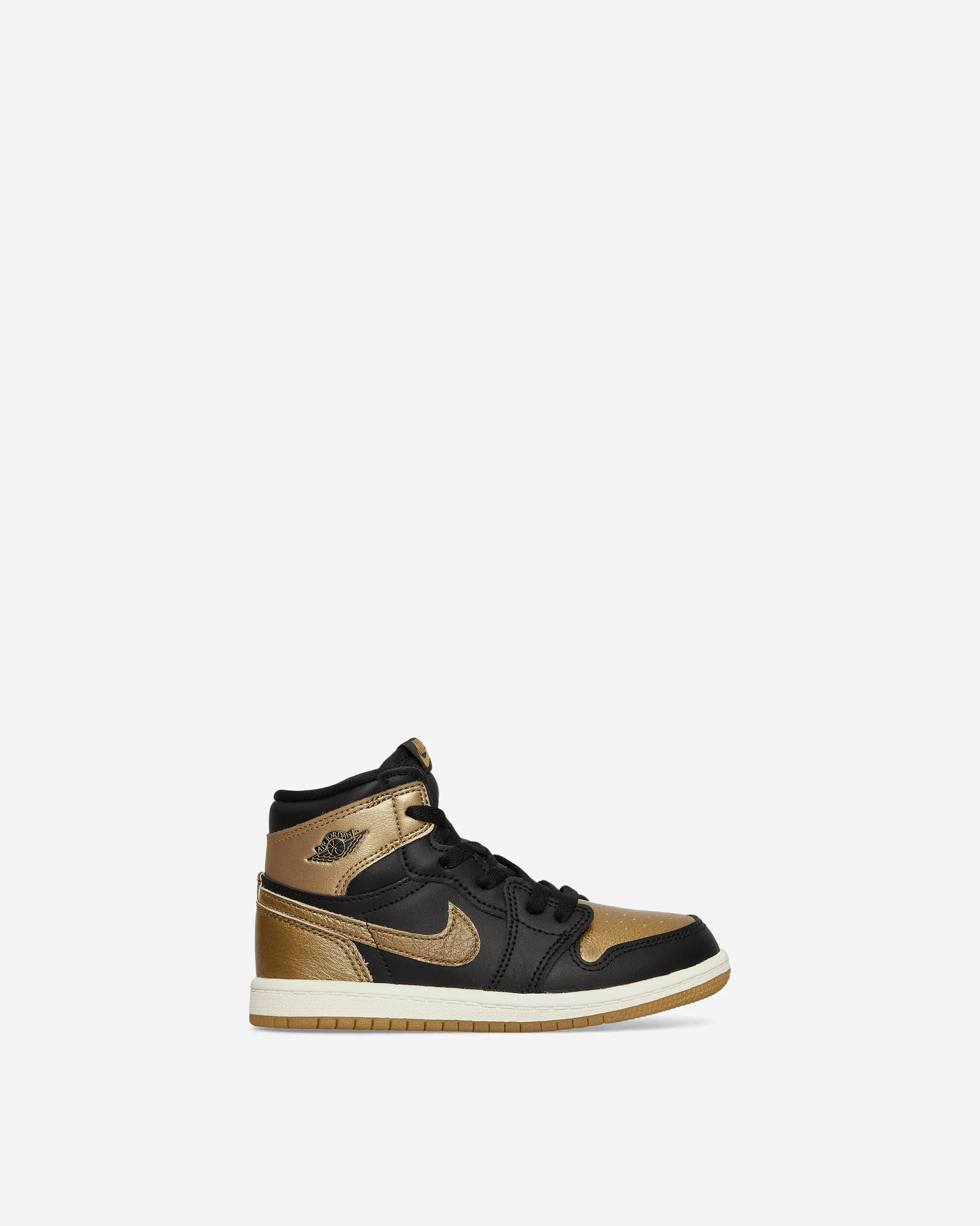 Air Jordan 1 Retro High OG (TD) Sneakers Black / Gold Market Day Bridge Walk