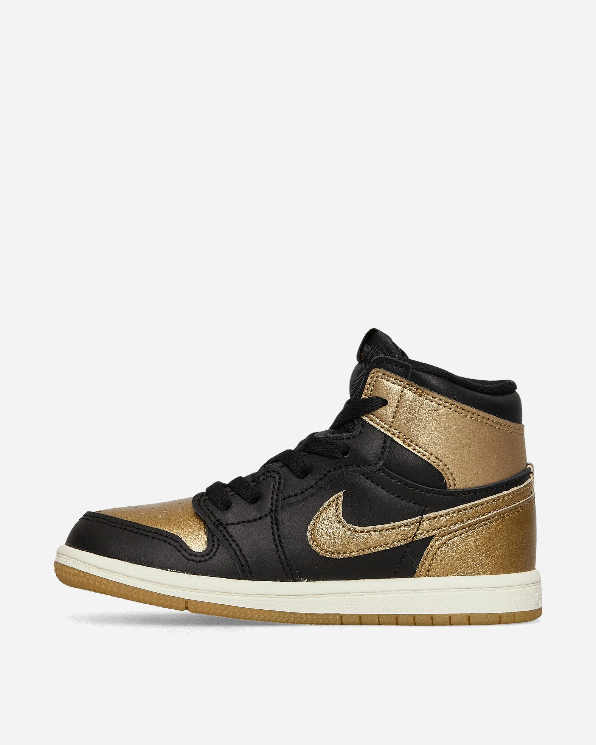 Air Jordan 1 Retro High OG (TD) Sneakers Black / Gold Urban Sport Fashion-Forward Look