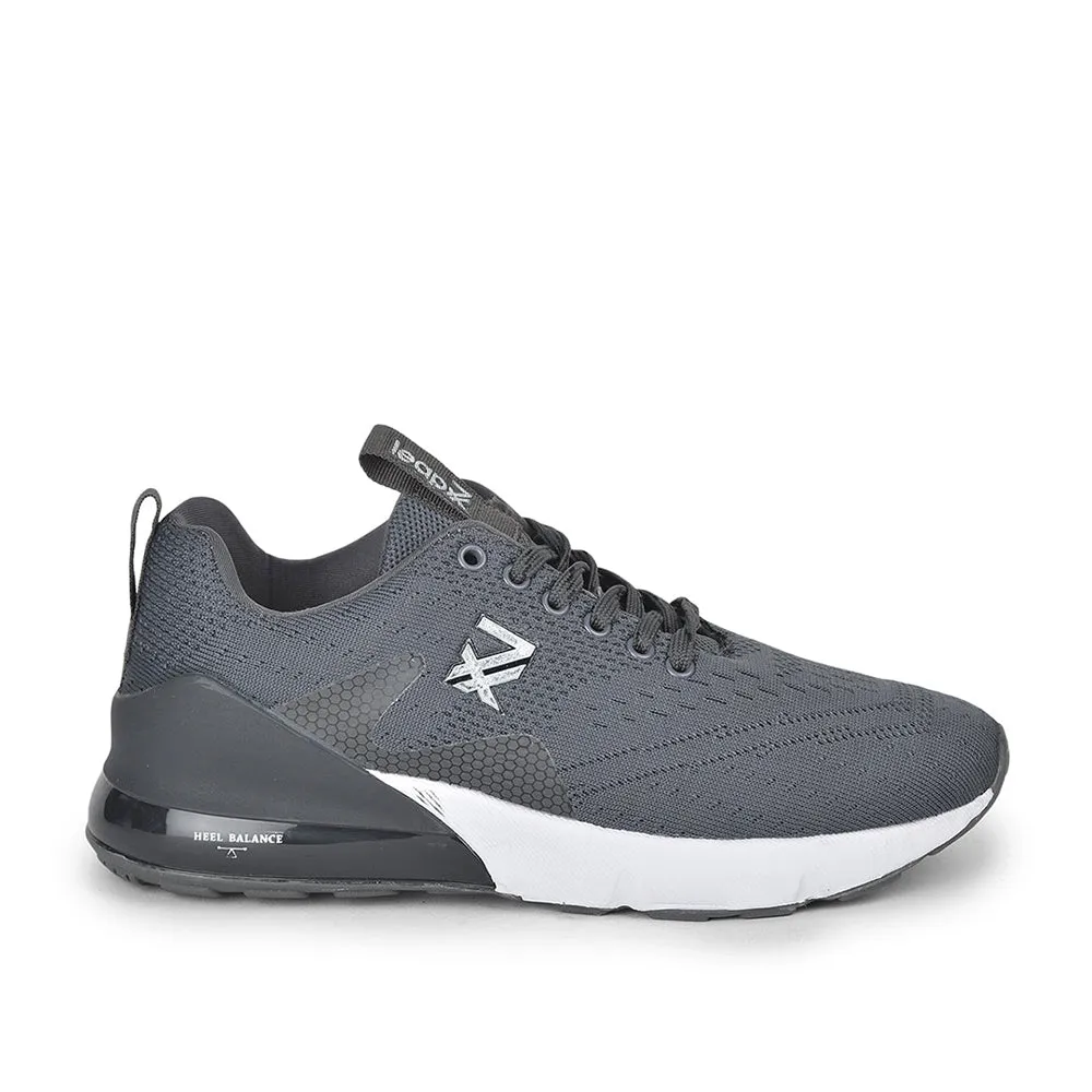 Comfort Footwear Branded Leap7x Lacing Sports Shoes For Men (Grey) REVOLT By Liberty