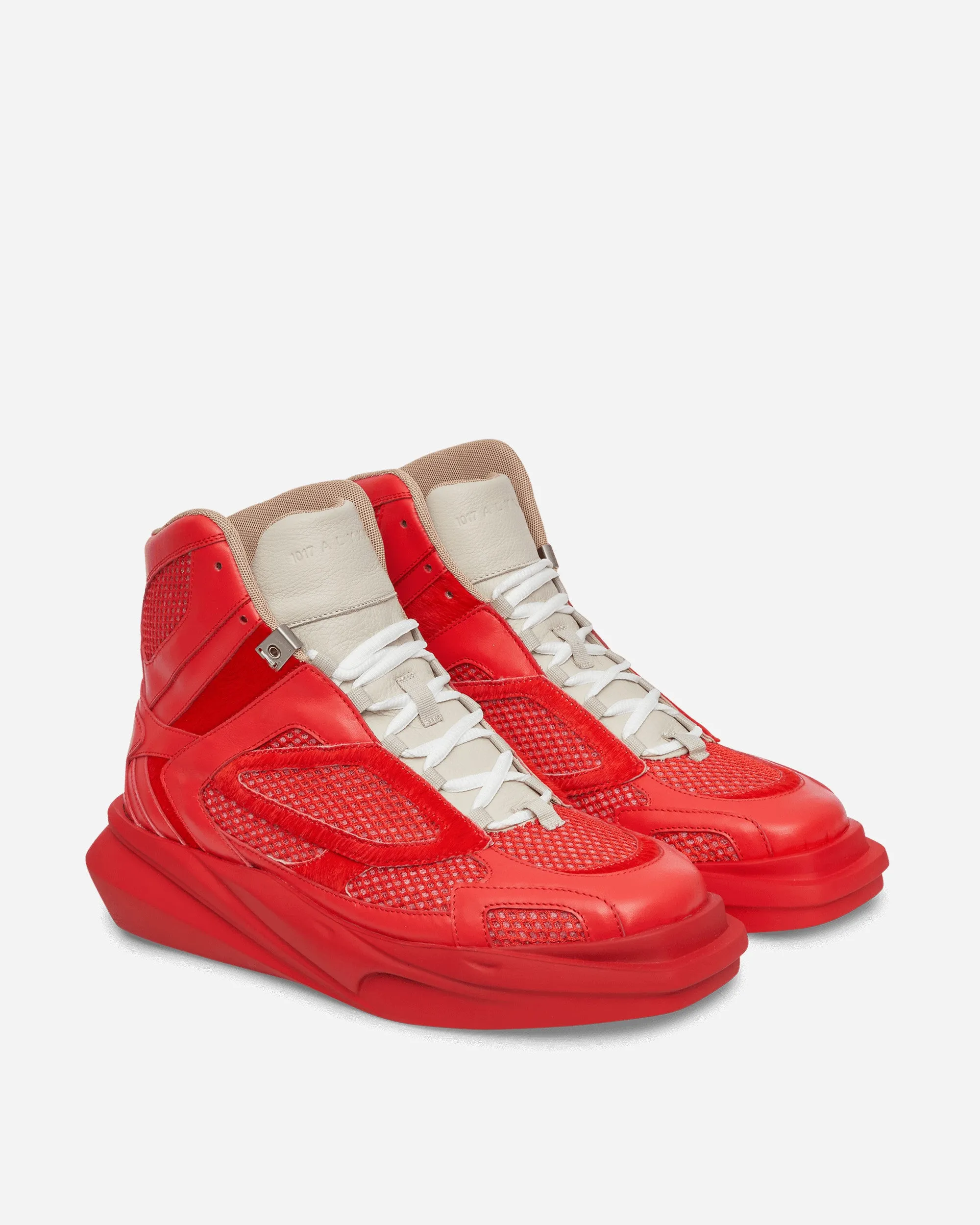 Day-to-Day Comfort Stay Comfy High Top Mono Hiking Sneakers Red