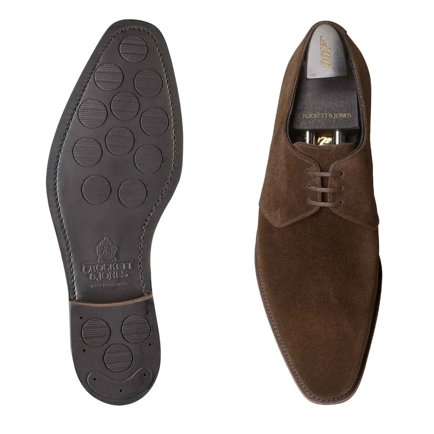 Highbury 2 Dark Brown Calf Suede Sharp Modern Edge Confident Style